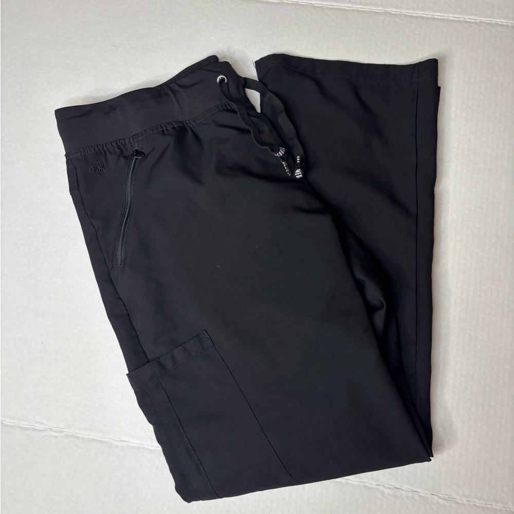 Insight Medicouture women’s black drawstring pants slacks scrubs size large